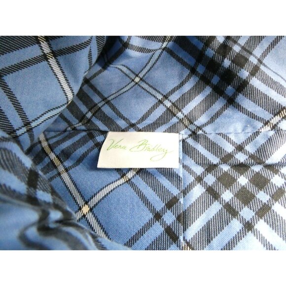 Vera Bradley Windsor Navy Quilted Drawstring Backpack - Picture 8 of 12